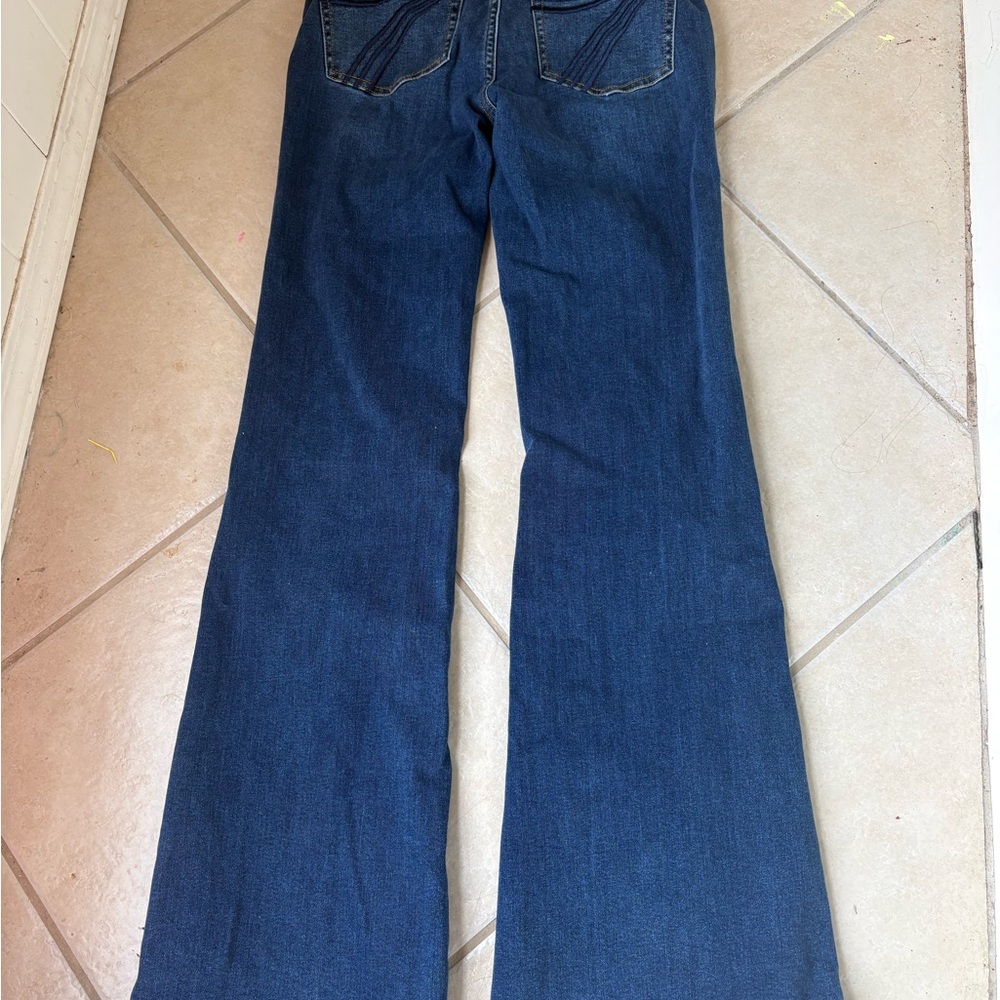 7 For All Mankind Dark Blue Women's Flare Jeans
